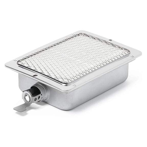 Stainless Steel Side Burner for Grill - High Heat Infrared BBQ Replacement Part - Compatible with Rouge 425 Gas Grills, Silver