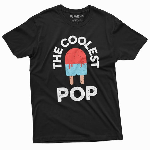 Men'S Coolest Pop Tee Shirt Fathers Day Grandpa Papa Tee Shirt Pops Gift Tee