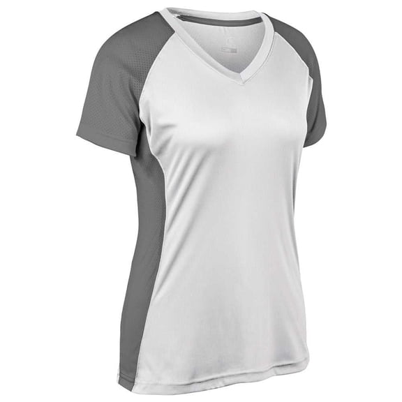 Champro Infinite V-Neck Short Sleeve Softball Jersey Women's White