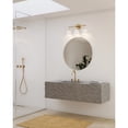 thumbnail image 2 of Lexie Collection Three-Light Brushed Gold Contemporary Vanity Light, 2 of 12