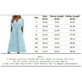 thumbnail image 6 of MORTTIC Women's Eyelet V-Neck Maxi Dress Short Sleeve Flowy A-Line Summer Beach Dress, S-5XL, 6 of 6