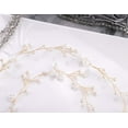 thumbnail image 5 of Bridal Hair Vine 39'' Pearl Headband Extro Long Flower Hair Piece for Bride Bridesmaid Prom Party Festival Hair Jewelry for Women and Girls (Gold), 5 of 6