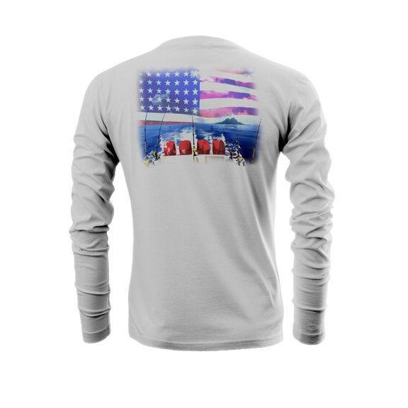 KORE Offshore Mens Long Sleeve UPF50 Dri-All-Day Sunblock Fishing Shirt - WAKES