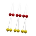 thumbnail image 4 of Vsenkes 6 Pieces Ladder Balls Backyard Game Indoor or Outdoor Activities Replacement Yellow and Red, 4 of 9