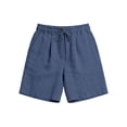 thumbnail image 4 of Horkkom High Waisted Shorts Women Drawstring Solid Color Straight Leg Shorts Loose Summer Comfy Shorts, S-3XL, 4 of 6