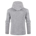 thumbnail image 4 of Chaqueta tipo cárdigan de punto con cremallera y forro polar grueso para hombre de invierno, 4 of 5