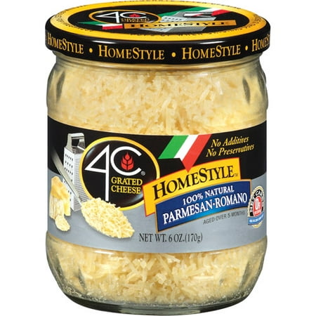 (2 Pack) 4C HomeStyle Parmesan Romano Grated Cheese, 6 (Best Way To Grate Cheese)