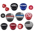 thumbnail image 3 of Methold 2x Car Cigarette Lighter Cover Aluminium Button EJECT Dustproof MISSILE Plugs Plug FIRE Power 12V Source for Vehicles Boats Cars Teléfono y Comunicación Tipo7, 3 of 6
