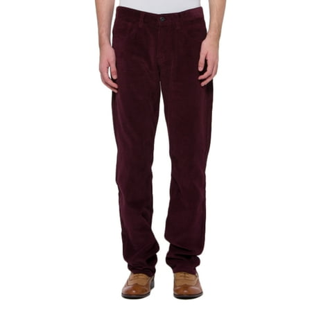 Bossini Mens Reliable Casual Snug Slim Fit Colourful Corduroy Pants,Waist 28-40"