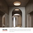 thumbnail image 4 of Alora Lighting FM511014RA Merida 2 Light 15" Wide Flush Mount Bowl Ceiling Fixture -, 4 of 7