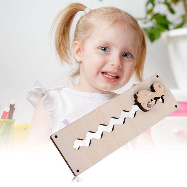 Baby Portable Busy Habilidad básica Montessori Tablero Aprendizaje Road Tablero sensorial Juguetes para dinosaurio Baoblaze juego de mesa ocupado