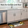 thumbnail image 4 of Sunflower Kitchen Rugs - Kitchen Mat Set of 2, Sunflower Decor Sunflower Rugs for Kitchen, Farmhouse Yellow Sunflower Kitchen Decor and Accessories, Sunflower Kitchen Rugs and Mats Non Skid Washable, 4 of 6