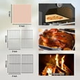thumbnail image 3 of KFFKFF Exterior Pizza Cooker, 12" Timber Flame Unit, Dual-Layer Wood Burning Pizza Cooker, Outdoor Pizza Maker with Detachable Rollers, Maximum Heat of 700℉, Ideal for BBQ, 3 of 9