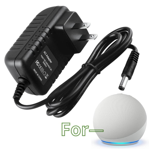 K-MAINS AC Adapter Charger Compatible With Echo Dot B7W644 B7W64E 4th Gen Speaker Alexa LA23NA GP92NA PA23NA Power Supply