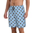 thumbnail image 2 of Fotbe french Bulldog Face Trajes de Baño Estampados para Hombre, Shorts de Verano de Secado Rápido, Ropa de Playa, Bañadores-3X-Large, 2 of 6