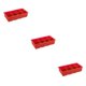 thumbnail image 4 of Monstrate 8 rejillas grandes de silicona de grado alimenticio fabricante de cubitos de hielo Jumbo cubo de hielo grande bandeja cuadrada DIY molde Type1 NO1 Monstrate CBP155357, 4 of 6