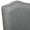 thumbnail image 5 of Snugway Dining Chair Grey Upholstered Parson Chair with Nailhead Trim, Set of 4, 5 of 9