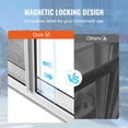 thumbnail image 2 of KFFKFF Food Truck Service Window, 36"x24" Constructed from Aluminum Alloy, Features 2 Movable Windows & Awning Door & Drag Hook, Capable of Opening up to 85 Degrees, Ideal for Concession Trailers, 2 of 9