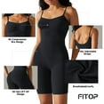 thumbnail image 4 of FITOP Women Slimming Bodysuits Shapewear Tops Solid Sexy Sleeveless Short Leotards Bodycon Jumpsuit, 4 of 5