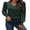 Green, variant on Zeagoo Women's Elegant Tops Lightweight V Neck Puff Long Sleeves Tunic Tops