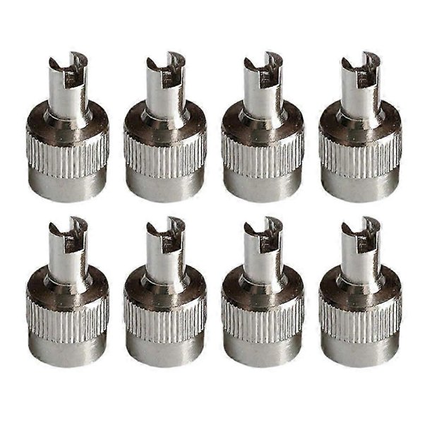 8 tapas de vástago de válvula de cobre con cabeza ranurada, a prueba de fugas, para herramientas de reparación de válvulas de neumáticos de automóviles.
