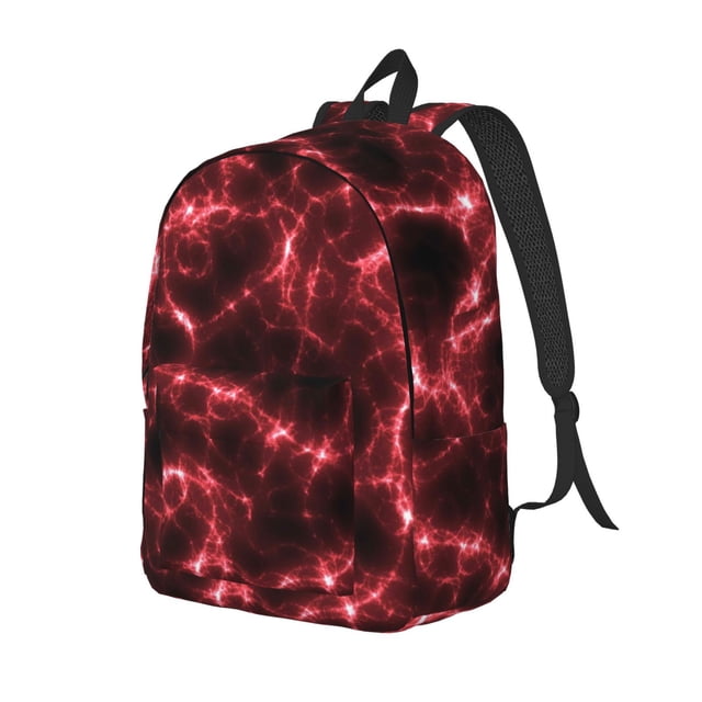 Disketp Red Line Mochila de Lona Estampada, Mochila Escolar de Viaje Ligera para Estudiantes y Portátil-Medium
