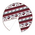 thumbnail image 3 of Balery Buffalo Plaid Forest Printed Christmas Tree Skirt , Merry Christmas Party Christmas Tree Decoration,Adjustable Tree Skirt-30", 3 of 8