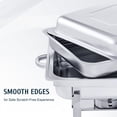 thumbnail image 6 of Wilprep 8Pack 9L/9.5Q Chafer Chafing Dish Sets Stainless Steel Catering Pans Food, 6 of 14
