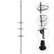 thumbnail image 3 of Organizador de ducha telescópico, Ducha sin Taladro Estantería Baño Acero Inoxidable con 3 Cestas, para Bañera y Baño Altura Ajustable 105 - 300CM esquí esquí Gafas de esquí, 3 of 5