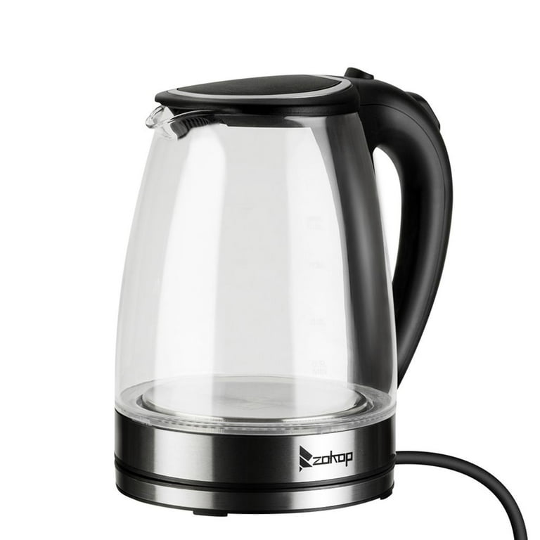 Azeus YC2CSBY AZEUS Electric Kettle(BPA Free), 1.9 Qt Double Wall Water  Kettle with 304 Stainless Steel, 1500W Fast Boiling Cordless Coffee