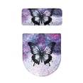thumbnail image 5 of SEANATIVE Galaxy Butterfly Toilet Seat Cover for Bathroom Polyester Fabric Soft and Breathable Toilet Lid Cover and Toilet Tank Cover Universal for Most Toilet Bowl Lids, 2PCS, 5 of 7