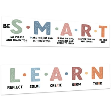 Koyal Wholesale In This Classroom We Learn Banner Sign for Teachers, Door, Wall Decor, Baho Motivational, 2-Pk