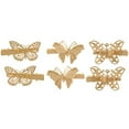 thumbnail image 4 of 6 unidades de horquillas metálicas, pinzas para el pelo con motivos florales en 3D para mujer, accesorios retro para recogidos y moños, para novias y damas de honor, 4 of 8