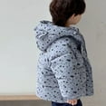 thumbnail image 4 of KYAIGUO Kids Baby Boys Girls Fall Winter Jacket Coats 1-7Y Toddler Hooded Snowsuit Outwear Little Big Boys Soft Lightweight Printed Thickened Casual Cotton Clothes, 4 of 6