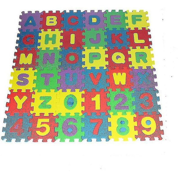 Alfombrillas protectoras, alfombrillas para rompecabezas, alfombras para niños con letras y números, alfombrillas de juego antideslizantes, alfombras de juego para bebés y niños pequeños (hy)