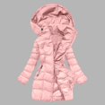 thumbnail image 2 of Veste d'Hiver à Manches Longues pour Femmes avec Fermeture Éclair Composite Manteau d'Extérieur Solide pour Automne et Temps Froid, 2 of 9
