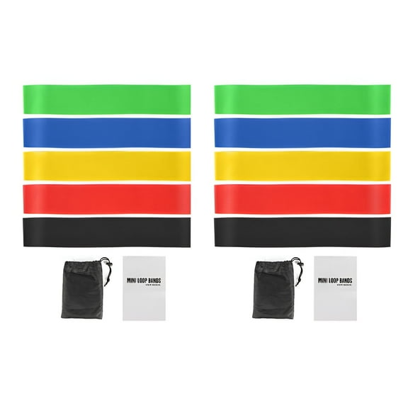 BESTSKY 10Pcs Resistance Bands,Workout Glutes Strength Resistance Bands for Working Out,Non Slip Training Workout Exercise Bands,Style