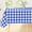 Blue & White, variant on Oval Table Cloth, Waterproof Vinyl Tablecloth with Flannel Backing, Wipeable Buffalo Plaid Table Cover for Dining, Indoor and Outdoor (Khaki & White, 60"x84")