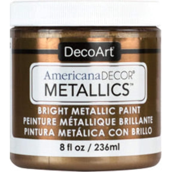 DecoArt Americana Decor 8oz Metallics Paint for Furniture & Home Décor
