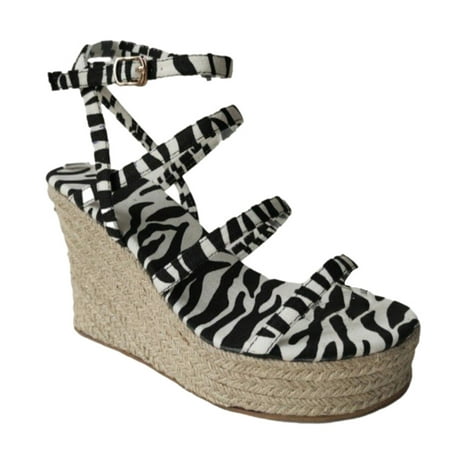 

HBYJLZYG Summer Womens Espadrilles Sandals Comfort Ankle Strap Wedges Platforms Sandals Casual Walking Sandals