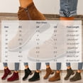 thumbnail image 3 of JUSLIO Boots for Women,Mid Heel Fashion Round Toe Lace Up Solid Color Casual Dress Boots Winter Fall Martin Boots, 3 of 5