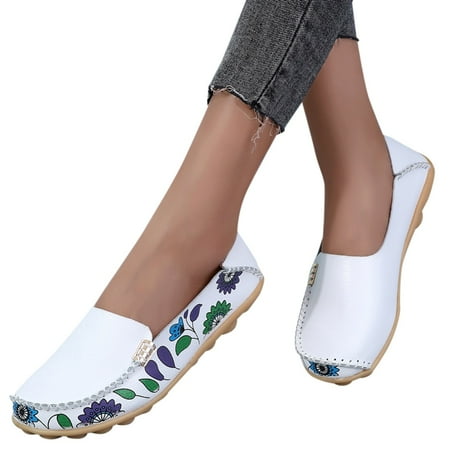 

Cathalem Fashion Womens Breathable Lace Up Shoes Casual Shoes Womens Casual Slip on Shoes Wide White 9