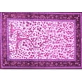 thumbnail image 1 of Ahgly Company Indoor Rectangle Animal Purple Traditional Area Rugs, 2' x 5', 1 of 4