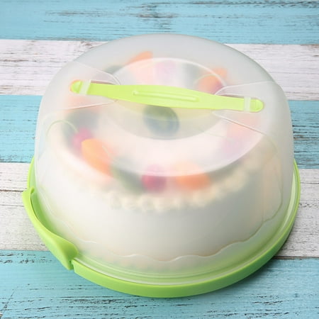 12'' Portable Round Cake Carrier Storage Container With Translucent Dome and Holder Perfect for Cake Transportation, Cake Display