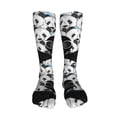 thumbnail image 5 of Yiaed Black Head Woman with Panda Hair Print Great elasticity Adult Stockings Sports socks for Men and Women-One Size, 5 of 8