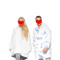 thumbnail image 4 of TheFound Blanket Hoodie Cartoon Animal Print Sherpa Lining Hooded Sweatshirt, 4 of 6