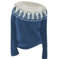 thumbnail image 3 of Guluxicc Oversized Sweaters for Women Crewneck Long Sleeve Chunky Knit Sweaters Tops Fall Winter Trendy Pullovers Outfits, Blue, 3XL, 3 of 3