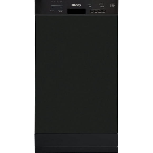 Danby DDW18D1EB Lave-vaisselle encastré de 18 po de largeur en Noir