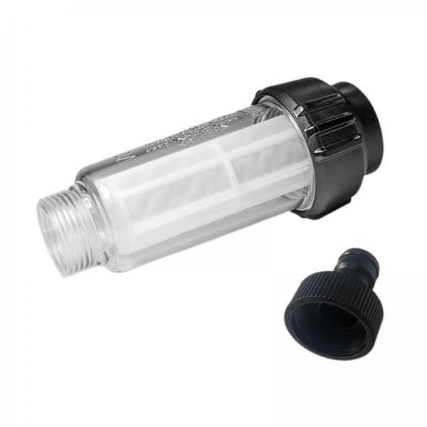 Lavadora de lixiviación,Protección del filtro de agua Accesorio de fácil instalación,Filtro de agua para hidrolavadora profesional,Filtro de entrada de manguera de jardín con arandela