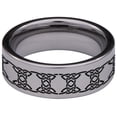 thumbnail image 4 of Triquetra Sun Tungsten Carbide Ring, 4 of 9